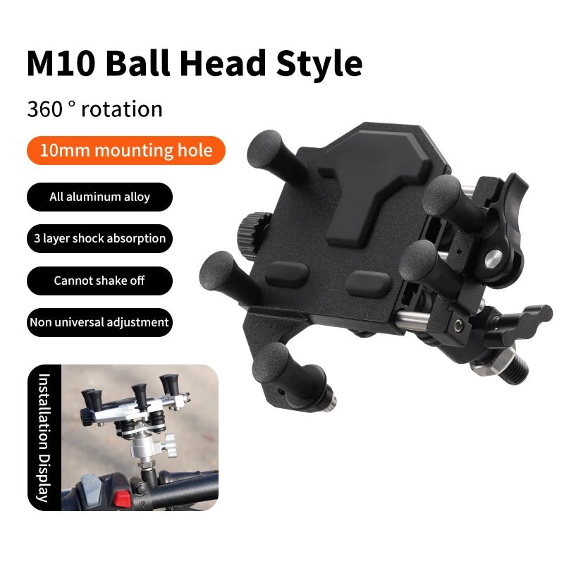 Universal Motorcycle Phone Stand - MoToPLY XPH100MoToPLY XUniversal Motorcycle Phone Stand