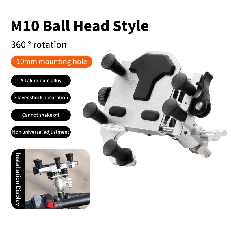 Universal Motorcycle Phone Stand - MoToPLY XPH101MoToPLY XUniversal Motorcycle Phone Stand