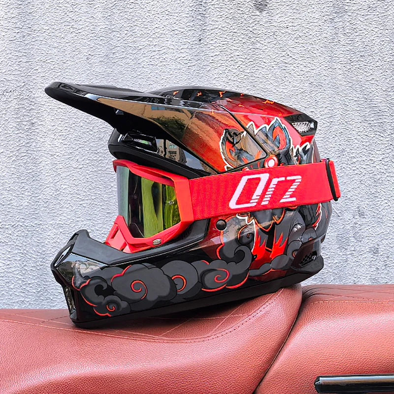 Off road racing motorcycle helmet bicycle