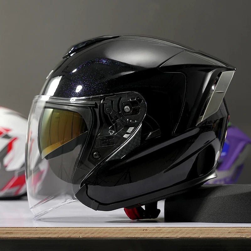 Retro 3/4 Open Face Motorcycle Helmet - MoToPLY XHG178MoToPLY XSRetro 3/4 Open Face Motorcycle Helmet
