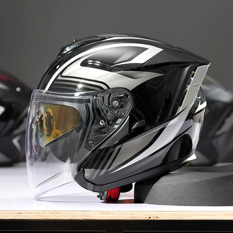 Retro 3/4 Open Face Motorcycle Helmet - MoToPLY XHG190MoToPLY XSRetro 3/4 Open Face Motorcycle Helmet