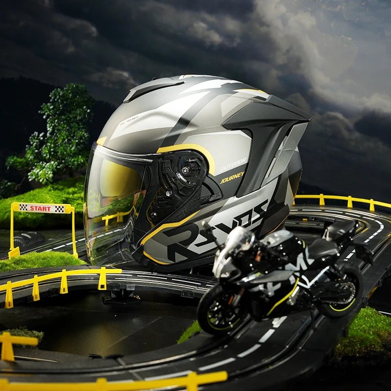 Retro 3/4 Open Face Motorcycle Helmet - MoToPLY XHG226MoToPLY XSRetro 3/4 Open Face Motorcycle Helmet