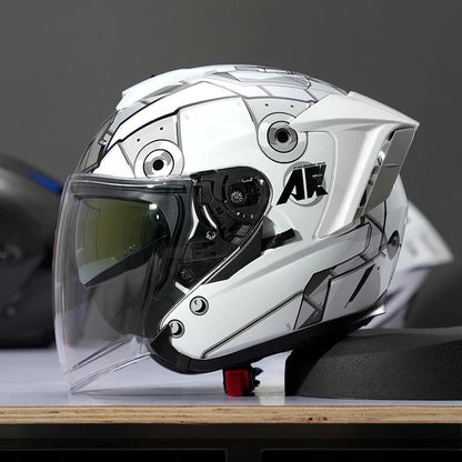 Retro 3/4 Open Face Motorcycle Helmet - MoToPLY XHG124MoToPLY XSRetro 3/4 Open Face Motorcycle Helmet