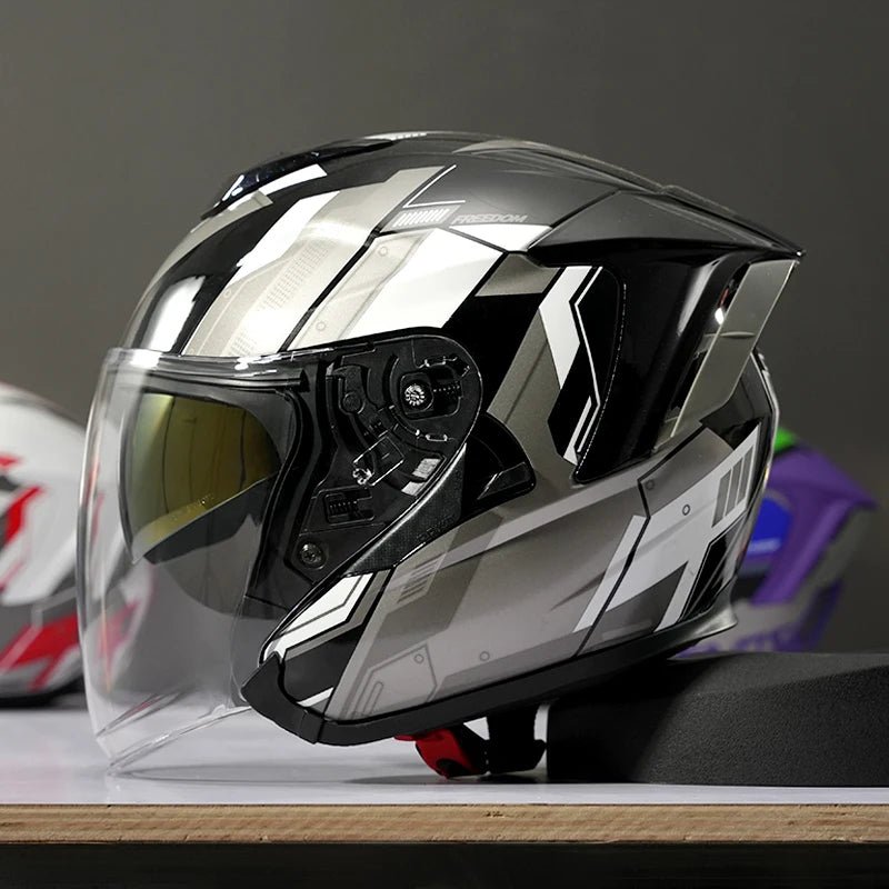 Retro 3/4 Open Face Motorcycle Helmet - MoToPLY XHG148MoToPLY XSRetro 3/4 Open Face Motorcycle Helmet