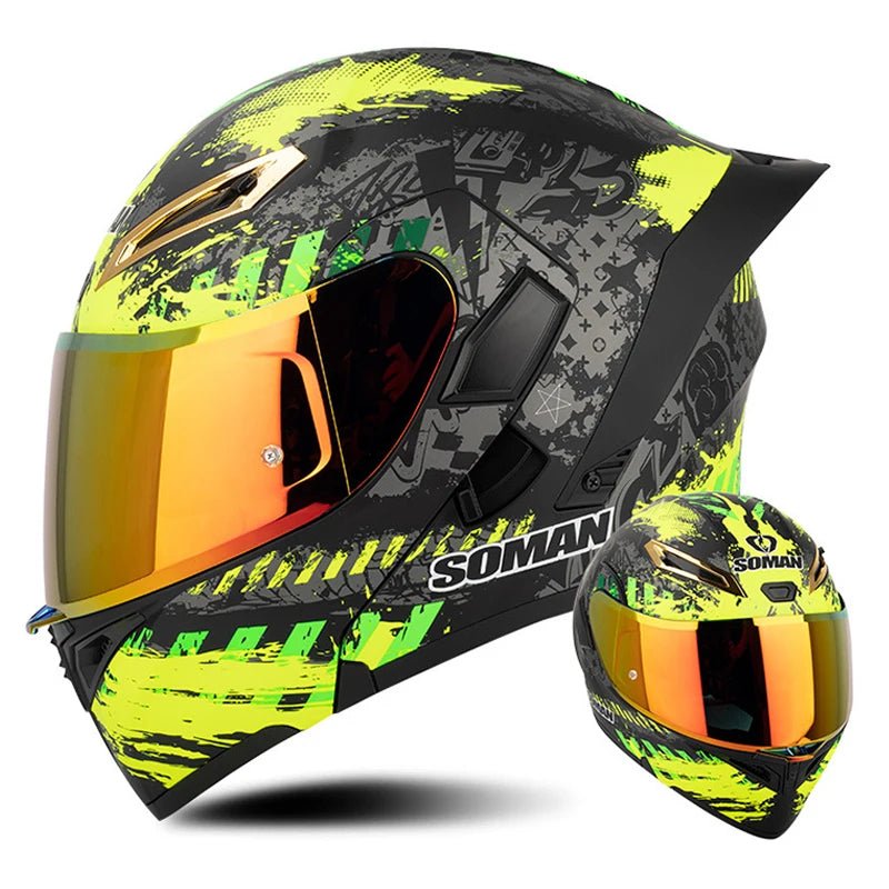 DOT Approved Full Face Flip Up Motorcycle Helmet Dual Visor Modular - MoToPLY XST125MoToPLY XSDOT Approved Full Face Flip Up Motorcycle Helmet Dual Visor Modular