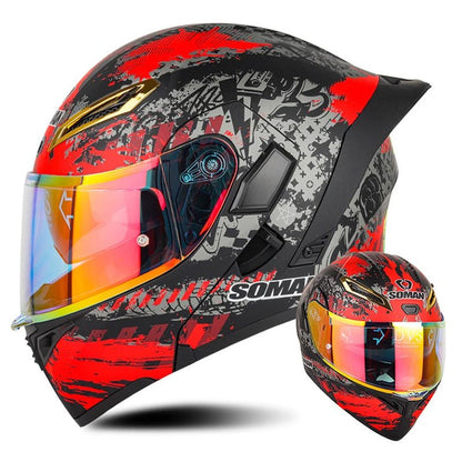 DOT Approved Full Face Flip Up Motorcycle Helmet Dual Visor Modular - MoToPLY XST130MoToPLY XSDOT Approved Full Face Flip Up Motorcycle Helmet Dual Visor Modular