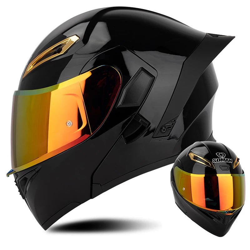 DOT Approved Full Face Flip Up Motorcycle Helmet Dual Visor Modular - MoToPLY XST210MoToPLY XSDOT Approved Full Face Flip Up Motorcycle Helmet Dual Visor Modular