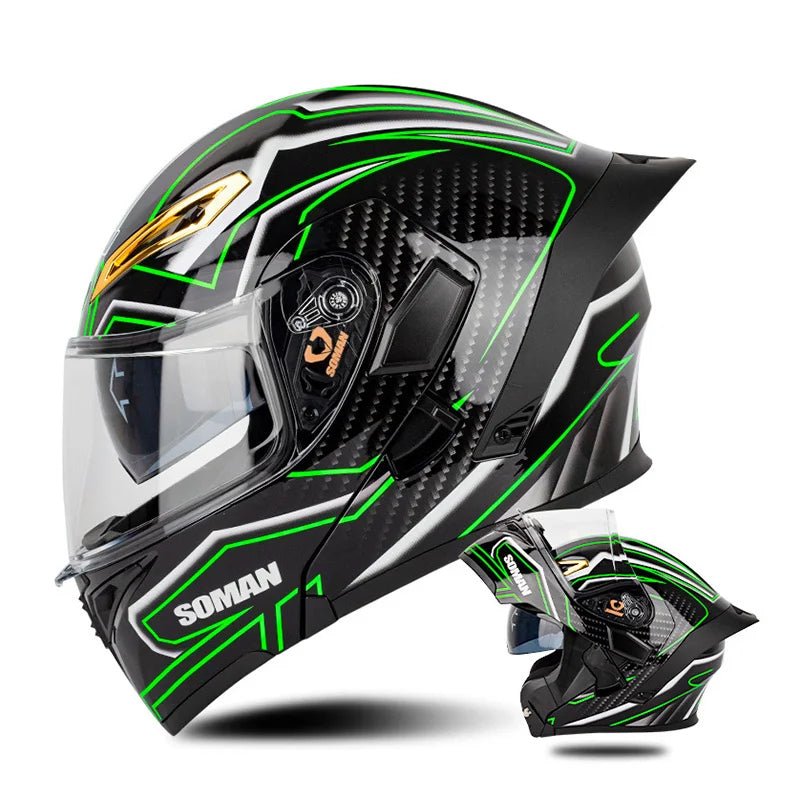 DOT Approved Full Face Flip Up Motorcycle Helmet Dual Visor Modular - MoToPLY XST195MoToPLY XSDOT Approved Full Face Flip Up Motorcycle Helmet Dual Visor Modular